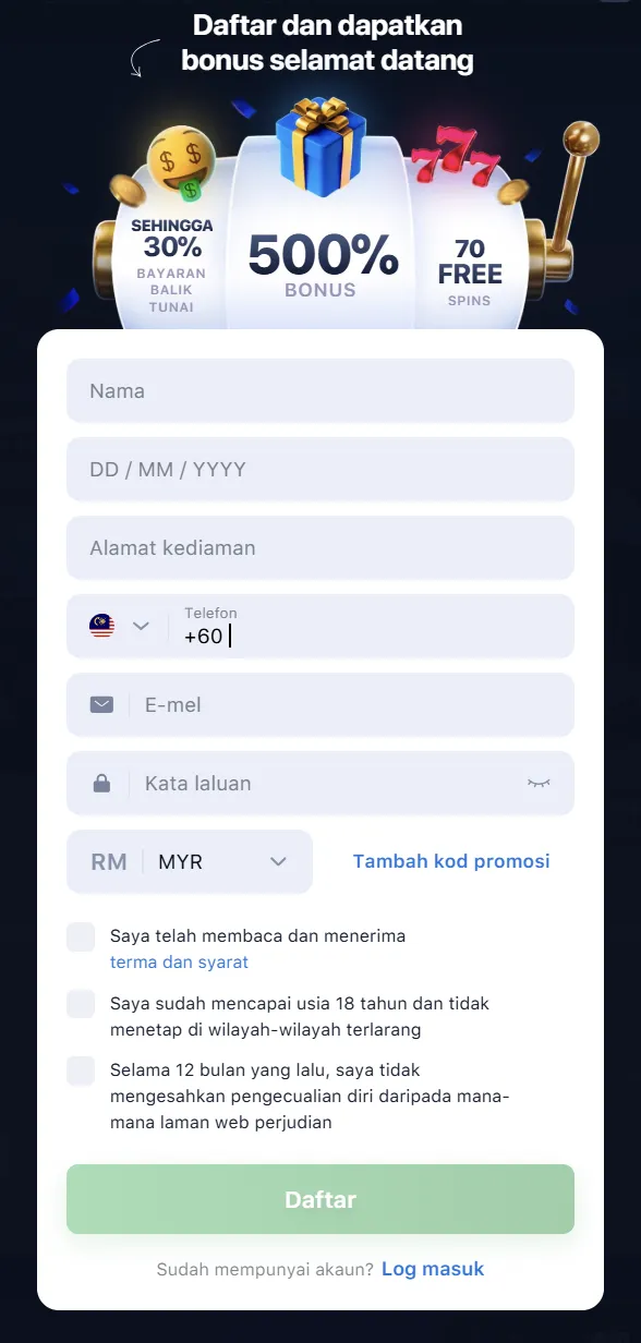 1win registration