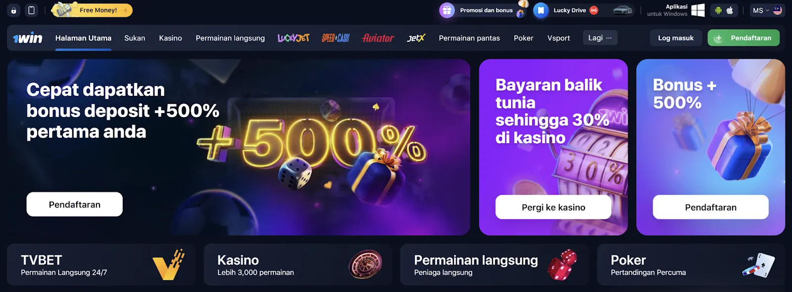 1win casino Malaysia